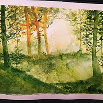 Mi proyecto del curso: Paisajes de ensueño con acuarela: plasma la luz. Projekt z dziedziny  Malarstwo i Malowanie akwarelą użytkownika Judith Valle Jiménez - 12.02.2023