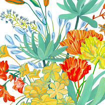 My project for course: Floral Illustration with Gouache Paint. Ilustração digital, Ilustração botânica, e Pintura guache projeto de Margie Backhouse - 08.02.2023