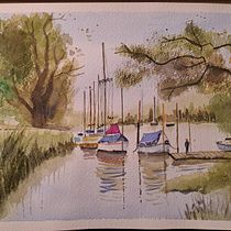 Mi proyecto del curso: Pintura en acuarela de paisajes marinos. Pintura, Pintura em aquarela e Ilustração naturalista projeto de María Otero Macías - 12.02.2023