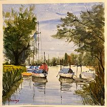Mi proyecto del curso: Pintura en acuarela de paisajes marinos. Painting, Watercolor Painting, and Naturalistic Illustration project by tati_alonso64 - 02.12.2023