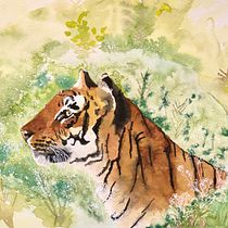 My project for course: Expressive Animal Portraits in Watercolor. Un progetto di Illustrazione tradizionale, Pittura ad acquerello, Disegno realistico e Illustrazione naturalistica di Upasana Saigal - 13.02.2023