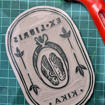 Mi proyecto del curso: Creación de sellos con tipografía e imágenes Ein Projekt aus dem Bereich Traditionelle Illustration, H, werk, Bildende Künste, T, pografie, Prägung und Gravieren von Angelica Bermúdez - 13.02.2023