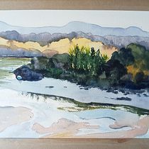 My project for course: Painting Realistic Watercolor Landscapes. Projekt z dziedziny  Sztuki piękne,  Malarstwo, Sketching, Malowanie akwarelą, Ilustracja naturalist i czna użytkownika jjbrynteg - 13.02.2023