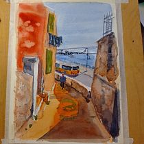 Il mio progetto del corso: Paesaggi urbani ad acquerello. Een project van Aquarelschilderen van Francesca Mazzanti - 13.02.2023