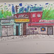 My project for course: Expressive Architectural Sketching with Colored Markers. Sketching, Drawing, Architectural Illustration, Sketchbook & Ink Illustration project by Darin Achilles - 02.13.2023
