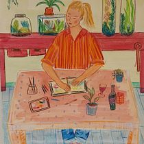 My project for course: Exploratory Sketchbook: Find Your Drawing Style. Un proyecto de Ilustración tradicional, Bocetado, Creatividad, Dibujo, Pintura a la acuarela, Sketchbook y Pintura gouache de depraetereflor - 13.02.2023