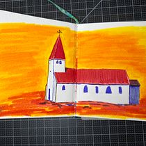 My project for course: Modern Urban Sketching Techniques with Mixed Media Ein Projekt aus dem Bereich Traditionelle Illustration, Malerei, Architektonische Illustration und Illustration mit Tinte von Sophy - 13.02.2023