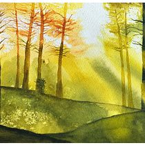 My project for course: Dreamy Watercolor Landscapes: Paint with Light. Un proyecto de Pintura y Pintura a la acuarela de Jaladhi Pujara - 13.02.2023