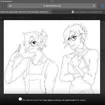 Meu projeto do curso: Desenho de personagens repletos de carisma. Projekt z dziedziny Projektowanie postaci, Sketching,  R, sunek, Stor, telling, Stor, board,  R, sunek art, st, czn i Narracja użytkownika Helena Rodrigues - 13.02.2023