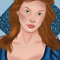 Meu projeto do curso: Retrato de personagens femininas com Procreate. Projekt z dziedziny Trad, c, jna ilustracja, Ilustracja c, frowa, R, sunek c i frow użytkownika anajulialima11 - 13.02.2023