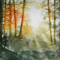 My project for course: Dreamy Watercolor Landscapes: Paint with Light. Un proyecto de Pintura y Pintura a la acuarela de Ylenia Vimercati Molano - 14.02.2023