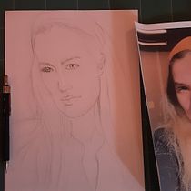 Il mio progetto del corso: Disegno di ritratti espressivi con pastelli morbidi. Un projet de Illustration traditionnelle, Beaux Arts, Dessin, Dessin de portrait , et Dessin artistique de Mariagrazia Fedele - 14.02.2023