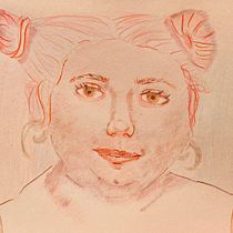 My project for course: Vibrant Portrait Drawing with Colored Pencils. Drawing, Portrait Drawing, Sketchbook, and Colored Pencil Drawing project by aecmont - 02.14.2023