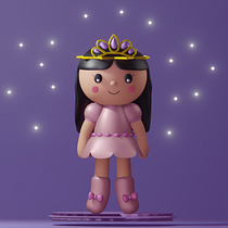 Mi proyecto del curso: Creación de personajes kawaii en 3D con Blender  Ein Projekt aus dem Bereich Traditionelle Illustration, Design von Figuren, Digitale Illustration, 3-D-Modellierung und Manga von Vaneza - 07.02.2023