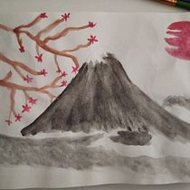 Mi proyecto del curso: Ilustración en acuarela con influencia japonesa. Traditional illustration, Drawing, and Watercolor Painting project by Lando Zamora - 02.15.2023