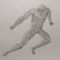 Mi proyecto del curso: Ilustración para cómics: anatomía de un superhéroe. Un progetto di Illustrazione tradizionale, Character design, Fumetto, Disegno a matita e Disegno anatomico di Eduardo Hernández Silva - 15.02.2023