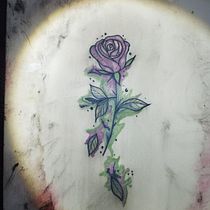 Meu projeto do curso: Técnicas de tatuagem com estilo aquarela: crie arte na pele. Un projet de Illustration traditionnelle, Peinture, Aquarelle , et Conception de tatouage de Cheila Pires - 15.02.2023