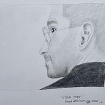 Steve Jobs: Fundamentals of Portrait Drawing with Pencil. Projekt z dziedziny  Sztuki piękne, R, sunek ołówkiem,  R, sunek, R, sunek realist, czn,  R, sunek art, st i czn użytkownika Brad Atchison - 15.02.2023