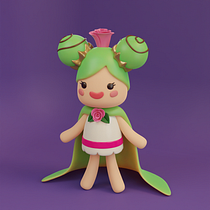 My project for course: Kawaii Character Creation in 3D with Blender Ein Projekt aus dem Bereich Traditionelle Illustration, Design von Figuren, Digitale Illustration, 3-D-Modellierung und Manga von ann.sinelnikova - 16.02.2023