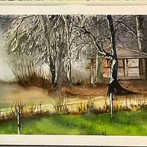 Mein Abschlussprojekt für den Kurs: Verträumte Aquarell-Landschaften: Halte Licht fest. Un proyecto de Pintura y Pintura a la acuarela de pen_creativ - 16.02.2023