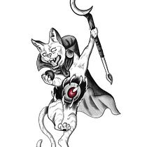 Meu projeto do curso: Ilustração de tatuagens blackwork do zero. Un projet de Illustration traditionnelle, Dessin, Illustration numérique, Conception de tatouage , et Dessin numérique de Conrado Rafael - 07.06.2023
