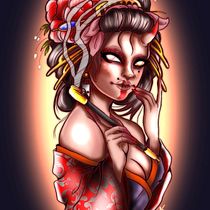Meu projeto do curso: Design de personagens com identidade no Procreate. Een project van Traditionele illustratie, Ontwerp van personages, Digitale illustratie,  Artistieke tekening, Digitale tekening y Anatomisch tekenen van Paola Felintro da Silva - 16.02.2023