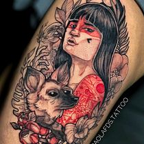 Meu projeto do curso: Tatuagem naturalista: do traço à pele. Traditional illustration, Drawing, Tattoo Design, Botanical Illustration, and Naturalistic Illustration project by Paola Felintro da Silva - 02.16.2023