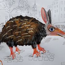 Mein Abschlussprojekt für den Kurs: Kreative Illustrationstechniken mit Gouache. Projekt z dziedziny Trad, c, jna ilustracja, Projektowanie postaci,  Sztuki piękne,  Malarstwo, Ilustracje dla dzieci, Malowanie gwaszami i Książka obrazkowa użytkownika Maria Ackermann - 22.02.2023