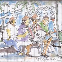 Meu projeto do curso: Urban Sketching: expresse o seu mundo com uma nova perspectiva. Un projet de Illustration traditionnelle, Esquisse , Dessin, Aquarelle, Illustration architecturale , et Carnet de croquis de Luiz Fernando Gomes - 16.02.2023