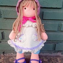 Mi proyecto del curso: Elaboración de muñecas amigurumi románticas Ein Projekt aus dem Bereich H, werk, Spielzeugdesign, Weben, Crochet, Amigurumi und Textildesign von Fernanda Palmieri - 16.02.2023
