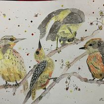 Mi proyecto del curso: Acuarela artística para ilustración de aves. Traditional illustration, Watercolor Painting, Realistic Drawing, and Naturalistic Illustration project by Valeria R. Yacamán - 02.17.2023