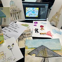 My project for course: Illustrated Map Creation: Reflecting a City's Essence. Traditional illustration, Infographics, Drawing, Digital Illustration, and Digital Painting project by Yemi Edwards - 04.27.2023
