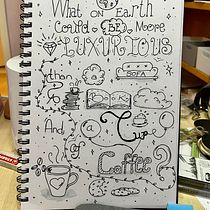 My project for course: Creative Doodling and Hand-Lettering for Beginners. Traditional illustration, Lettering, Drawing, H, and Lettering project by daisy573 - 02.17.2023