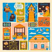My project for course: Vector Illustration for Vibrant Compositions. Vector Illustration, Digital Illustration, and Digital Drawing project by kartinnka93 - 02.17.2023