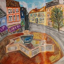 My project for course: Pictorial Sketchbook with Gouache. Un projet de Illustration traditionnelle, Esquisse , Dessin, Illustration architecturale, Carnet de croquis , et Peinture gouache de Renata Brito - 18.02.2023