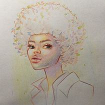 My project for course: Vibrant Portrait Drawing with Colored Pencils. Drawing, Portrait Drawing, Sketchbook, and Colored Pencil Drawing project by Jessica Paz - 02.18.2023