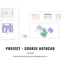 My project for course: Introduction to Architectural Drawing in AutoCAD Ein Projekt aus dem Bereich Architektur, Innenarchitektur, Innendesign, L, schaftsbau, Architektonische Illustration und ArchVIZ von Kristýna Hrášková - 19.02.2023