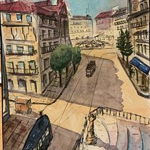 Mi proyecto del curso: Dibujo arquitectónico con acuarela y tinta. Sketching, Drawing, Watercolor Painting, Architectural Illustration, Sketchbook & Ink Illustration project by Miguel Ángel - 02.19.2023
