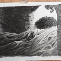 My project for course: Drawing From Imagination with Graphite and Charcoal . Traditional illustration, Fine Arts, Pencil Drawing, Drawing, Artistic Drawing, and Figure Drawing project by a_r_h - 02.19.2023
