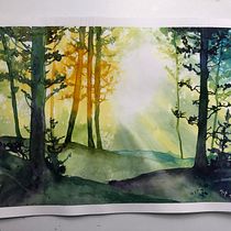 My project for course: Dreamy Watercolor Landscapes: Paint with Light. Un proyecto de Pintura, Pintura a la acuarela e Ilustración tradicional de Rebbeca Eggar - Martin del Campo - 19.02.2023