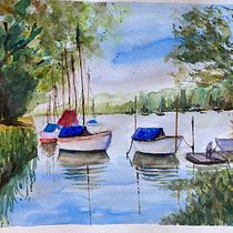 My project for course: Watercolor Techniques for Painting Seascapes. Pintura, Pintura em aquarela, e Desenho projeto de shattori1_1 - 18.02.2023