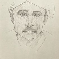 My project for course: Graphite Line Drawing for Portrait Sketchbooking. Artes plásticas, Esboçado, Desenho, Desenho de retrato, e Sketchbook projeto de ihshaheem - 18.02.2023