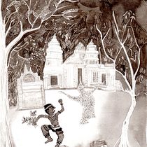 Mon projet du cours : Illustration de contes de fées à la plume et à l'encre. Projekt z dziedziny  R, sunek,  R, sunek art, st, czn,  R i sunek atramentem użytkownika fabiennebegonia - 19.02.2023