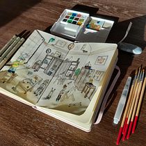 My project for course: Creative Sketching: Fill Your Illustrations with Life and Detail. Un progetto di Illustrazione tradizionale, Bozzetti, Disegno a matita, Disegno, Pittura ad acquerello, Sketchbook e Illustrazione con inchiostro di Nina Šarišská - 01.02.2023