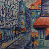 Mein Abschlussprojekt für den Kurs: Illustration im Skizzenbuch mit Buntstiften. Traditional illustration, Fine Arts, Sketching, Pencil Drawing, Drawing, Artistic Drawing, and Sketchbook project by holder_frau - 02.19.2023