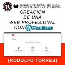 Mi proyecto del curso: Creación de una web profesional con WordPress - Curso de Domestika. Projekt z dziedziny UX / UI, Informat, ka, Web design, Tworzenie stron internetow, ch, Programowanie bez kodu, Projektowanie produktu c i frowego użytkownika Rodolfo Torres - 18.02.2023