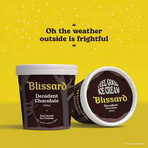 Blissard - Feel Good Ice Cream. Un proyecto de Br, ing e Identidad, Diseño gráfico, Tipografía, Stor, telling y Diseño tipográfico de Renato Nogueira - 14.02.2023