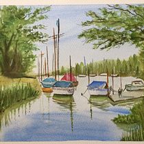 Il mio progetto del corso: Pittura di paesaggi marini ad acquerello Ein Projekt aus dem Bereich Malerei, Aquarellmalerei und Naturalistische Illustration von Laura Scuriatti - 20.02.2023