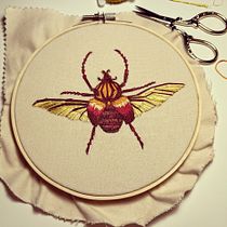 My project for course: Realistic Embroidery Techniques. Traditional illustration, and Textile Design project by Feifei Wang - 02.20.2023