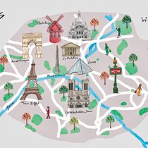 Meu projeto: Criação de mapas ilustrados: transmita a essência da cidade. Traditional illustration, Drawing, Digital Illustration, Digital Painting & Infographics project by gabrielamarilyne - 02.15.2023
